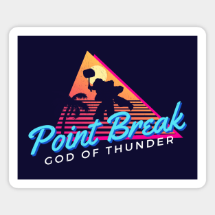 Point Break Party Thor - Retro 80s 90s God of Thunder by Kelly Design Company Magnet